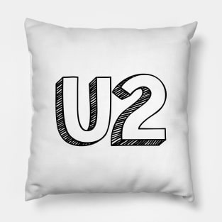 U2 // Typography Design Pillow