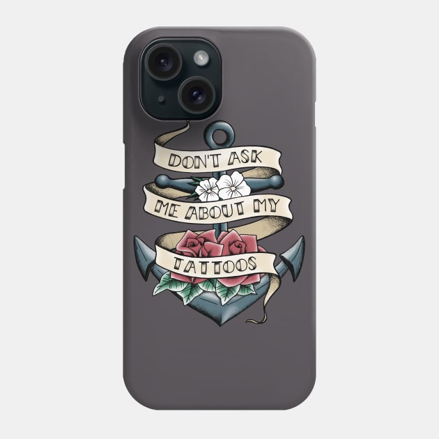 My tattoos Phone Case by rakelittle