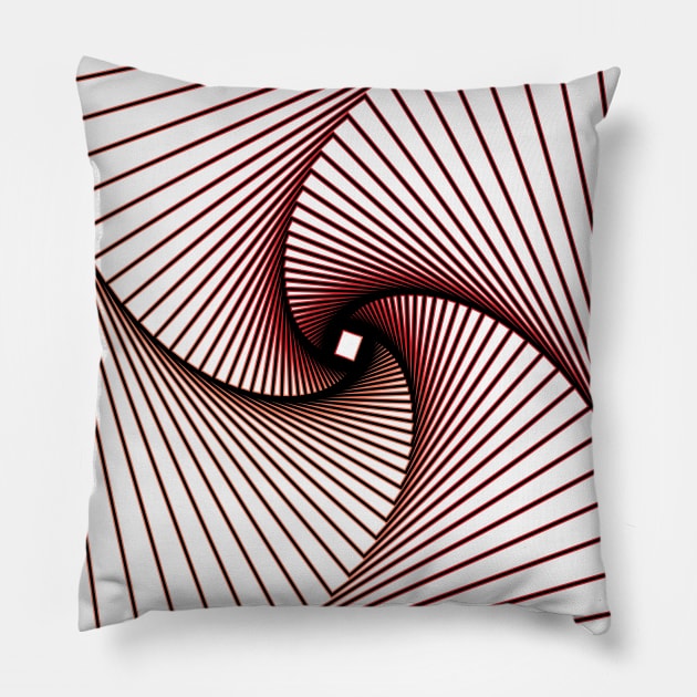 Square illusion Pillow by Skymann