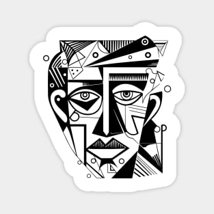 Cubist Woman Magnet