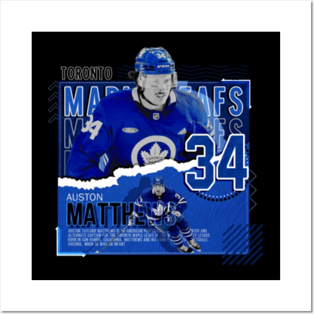 Auston Matthews NHL Toronto Maple Leafs Wall Art Poster