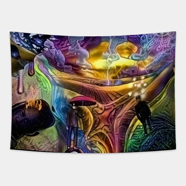 Fantasy Surreal scene Tapestry by rolffimages