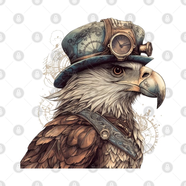 Steampunk Eagle by Chromatic Fusion Studio