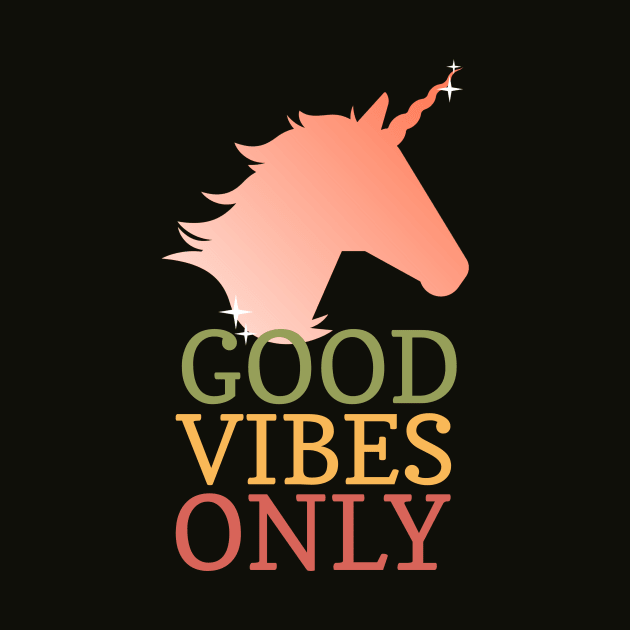 FALL GOOD VIBES ONLY UNICORN by DQOW