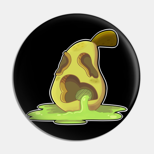 Pear-o-latern - Rotten Fruit - Pin | TeePublic Pear-o-latern - Rotten Fruit - Pin | TeePublic