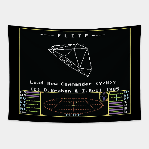 Elite Commodore 64 Tapestry by Retro8Bit Fashion Store