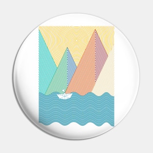 Geometry mountain waves Pin