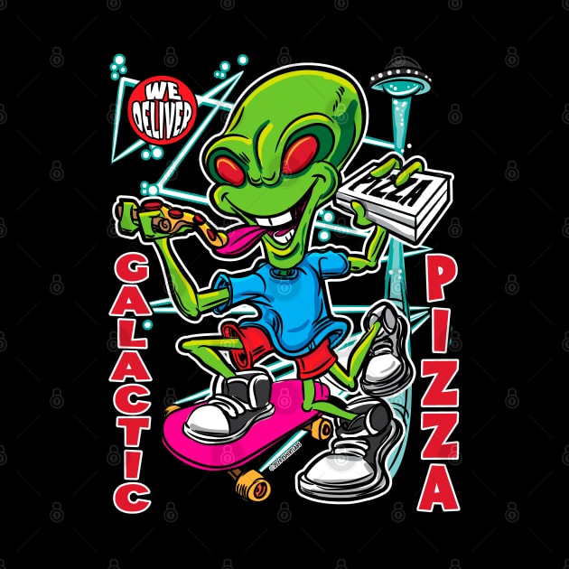 Galactic Pizza by eShirtLabs