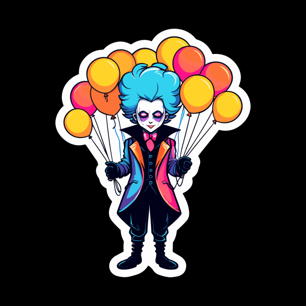 Clown Halloween Illustration by FluffigerSchuh
