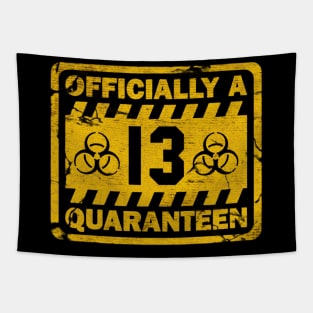 biohazard a Quaranteen 13th Tapestry