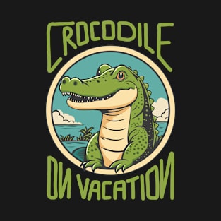 Crocodile On Vacation T-Shirt