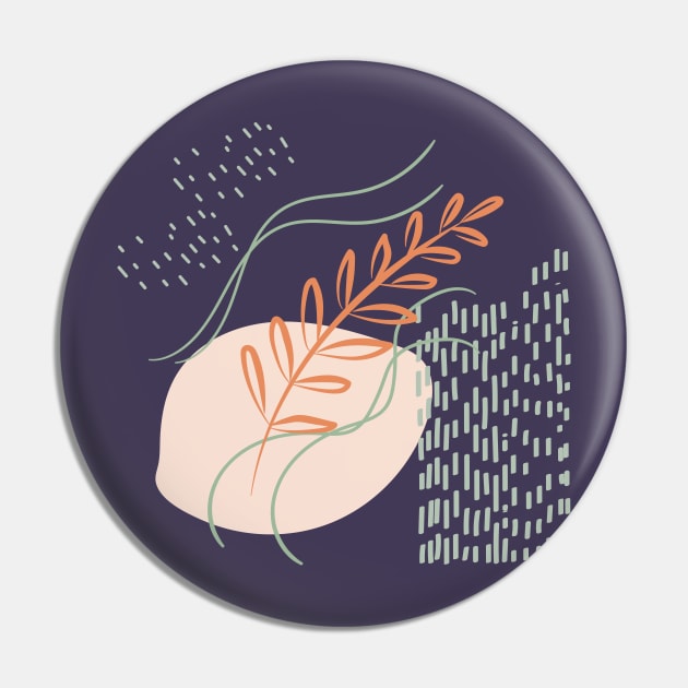 Abstract shapes lines and plant digital design illustration Pin by My Black Dreams