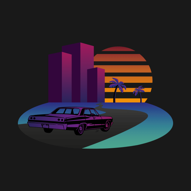 Driving to the city for sunset by JDP Designs