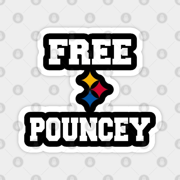 Free Pouncey tshirt Cleveland started it Pittsburgh football Magnet by Attia17