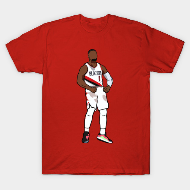 damian lillard red jersey