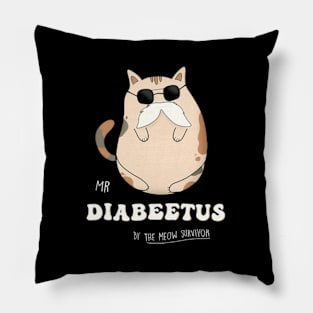 Diabeetus Funny Cat Pillow