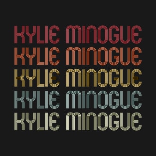 Retro Kylie Wordmark Repeat - Vintage Style T-Shirt