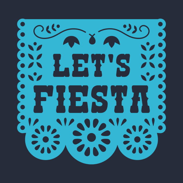 Let's Fiesta Papel Picado Banner by SLAG_Creative