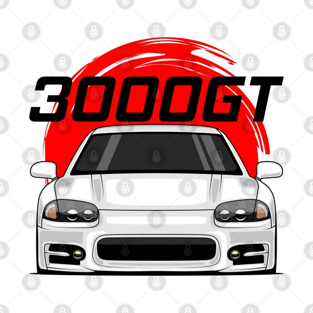 Front White 3000GT 1999 2000 JDM by GoldenTuners