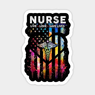 Nurse Live Love Save Lives shirt Magnet