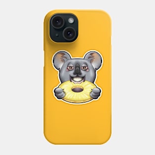 SNAX Koala eating pineapple Phone Case