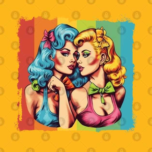 Lesbian Pin Up girls by HeftigShop