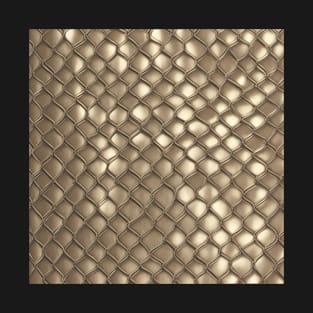 Gold chainmail styled pattern T-Shirt