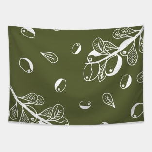 Olives pattern texture Tapestry