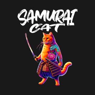 Japanese Samurai Cat T-Shirt