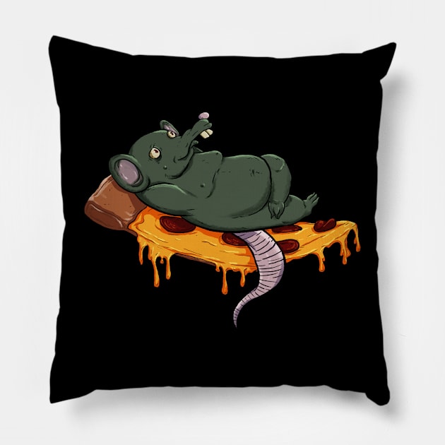 Pizza Rat Pillow by Grandma Ironlung