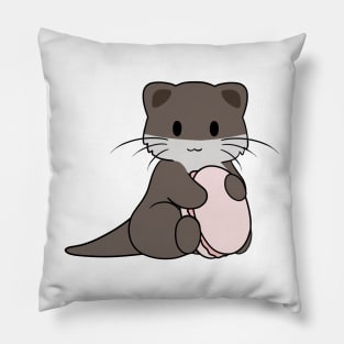 Otter Pink Macaron 2 Pillow