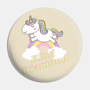 king diamond ll unicorn Pin