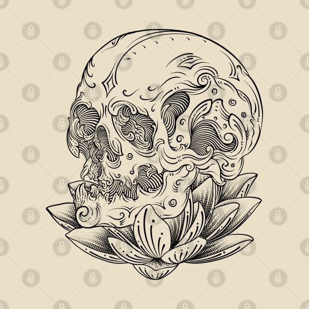 Skull Lotus by nelateni