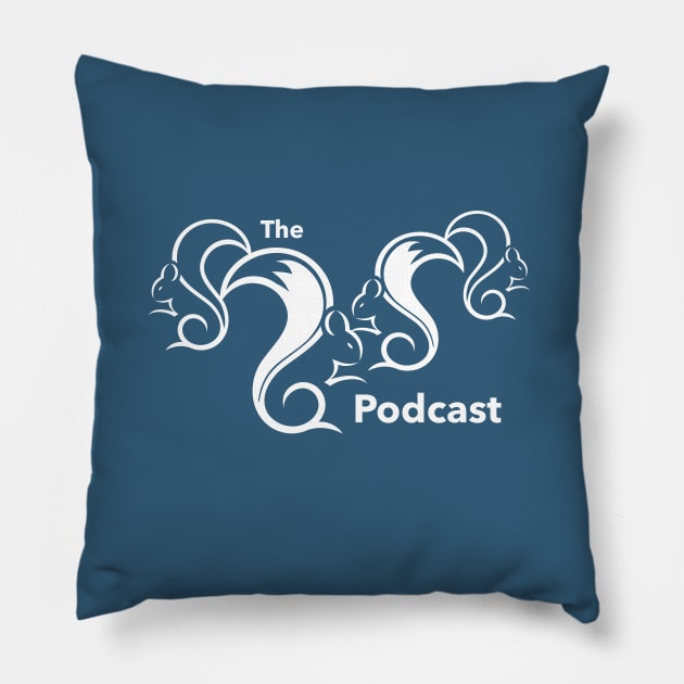 The Squirrel Squirrel Squirrel Squirrel Podcast Pillow by TruStory FM