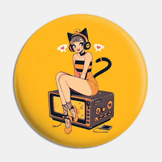 Cute gamer girl Pin by Pawsitivity Park