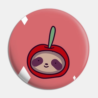 "Happy Birthday" Cherry Face Sloth Pin