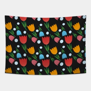 Flower Repeated Pattern Tapestry