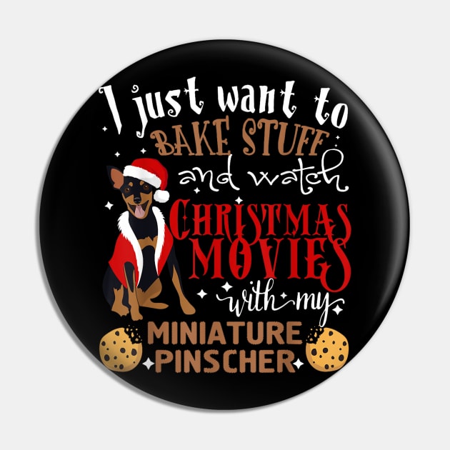 Watch Christmas Movies With My Miniature Pinscher Pin by bienvaem