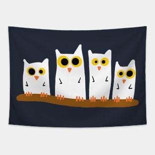 4 owls Tapestry