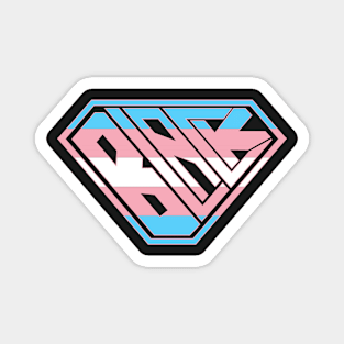 Black SuperEmpowered (Pink, Blue White) Magnet