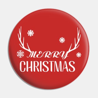 MERRY CHRISTMAS SNOWFLAKES Pin