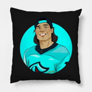 cyan ghosts Pillow