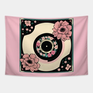 Blooming Flower Vinyl Record Tapestry