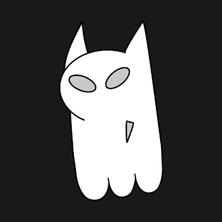 White Ghost Cat T-Shirt