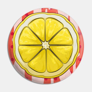 Lemon retro Poster Pin