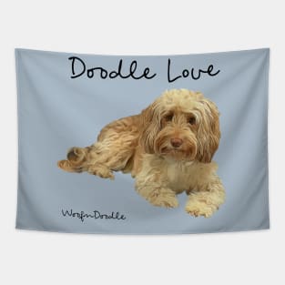 Apricot Doodle Dog Tapestry