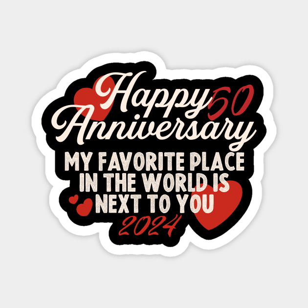 Anniversary 50 Magnet by Skullart123