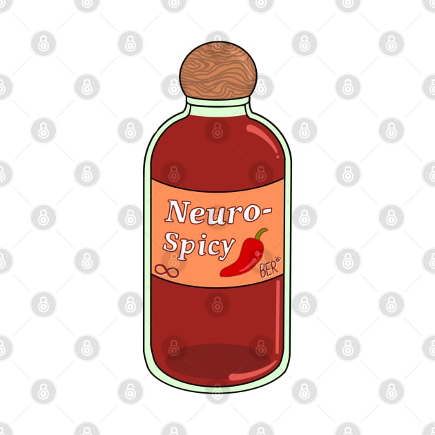 Neuro-Spicy Hot Sauce Drawing by SentABearToSpace 