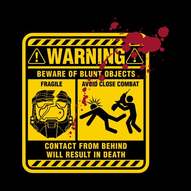 Mjolnir Warning Label by SixEyedMonster