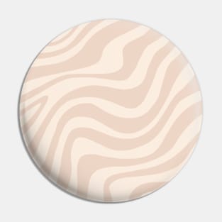 Wavy pattern beige Pin